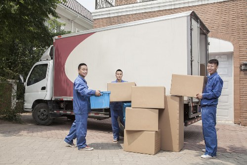 Professional movers handling office relocation in Highbury